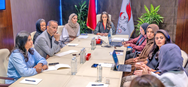 <p>The Bahrain Olympic Committee (BOC) equal opportunities and gender balance committee in ports held its regular meeting, chaired by BOC board member and committee president Dr Shaikha Hessa bint Khalid Al Khalifa. The gathering took place at the committee&rsquo;s headquarters, and it included a review of the committee&rsquo;s training and development plans, its media strategy, and sports programmes. Dr Shaikha Hessa also discussed the results of co-ordination meetings and field visits conducted by the committee at various national federations. Dr Shaikha Hessa emphasised the importance of doubling efforts and strengthening co-operation to contribute to the implementation of the committee&rsquo;s initiatives and the realisation of its vision in the field of equal opportunities and gender balance.</p>
<p>Above, Dr Shaikha Hessa chairs the committee&rsquo;s meeting.</p>